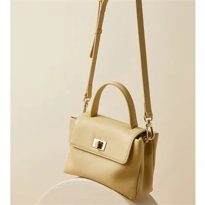 حقيبة جانبية من الجلد الناعم للمكتب على الطراز الكوري